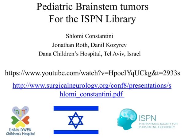 Pediatric Brainstem tumors (PDF)