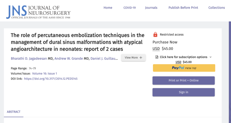 The role of percutaneous embolization techniques in the management of dural sinus malformations with atypical angioarchitecture in neonates: report of 2 cases