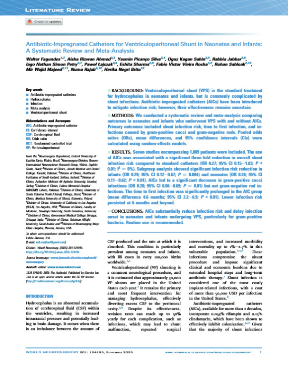 Antibiotic-Impregnated Catheters for Ventriculoperitoneal Shunt in Neonates and Infants: A Systematic Review and Meta-Analysis
