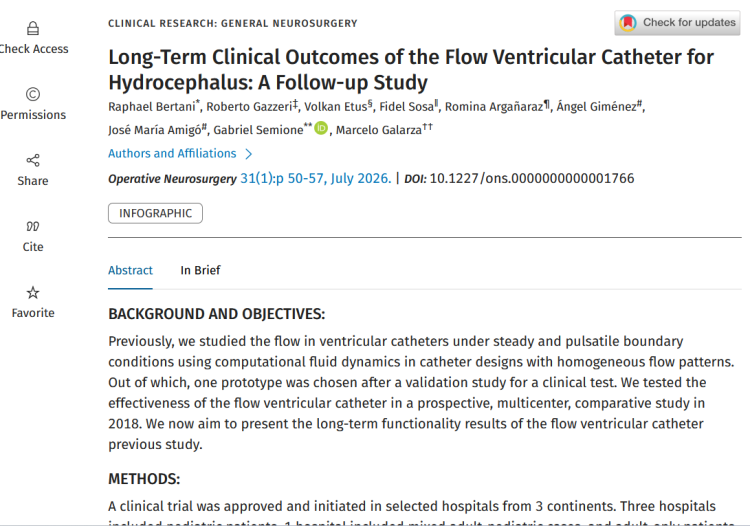 Long-Term Clinical Outcomes of the Flow Ventricular Catheter for Hydrocephalus: A Follow-up Study