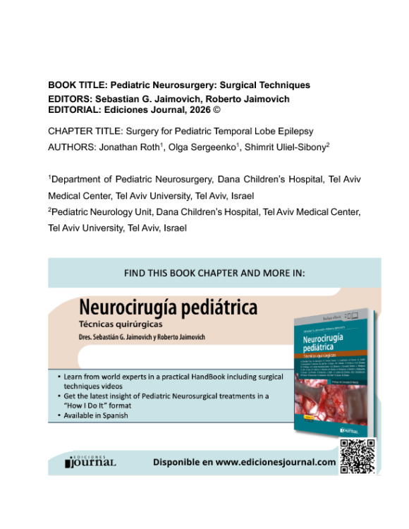 Surgery for Pediatric Temporal Lobe Epilepsy